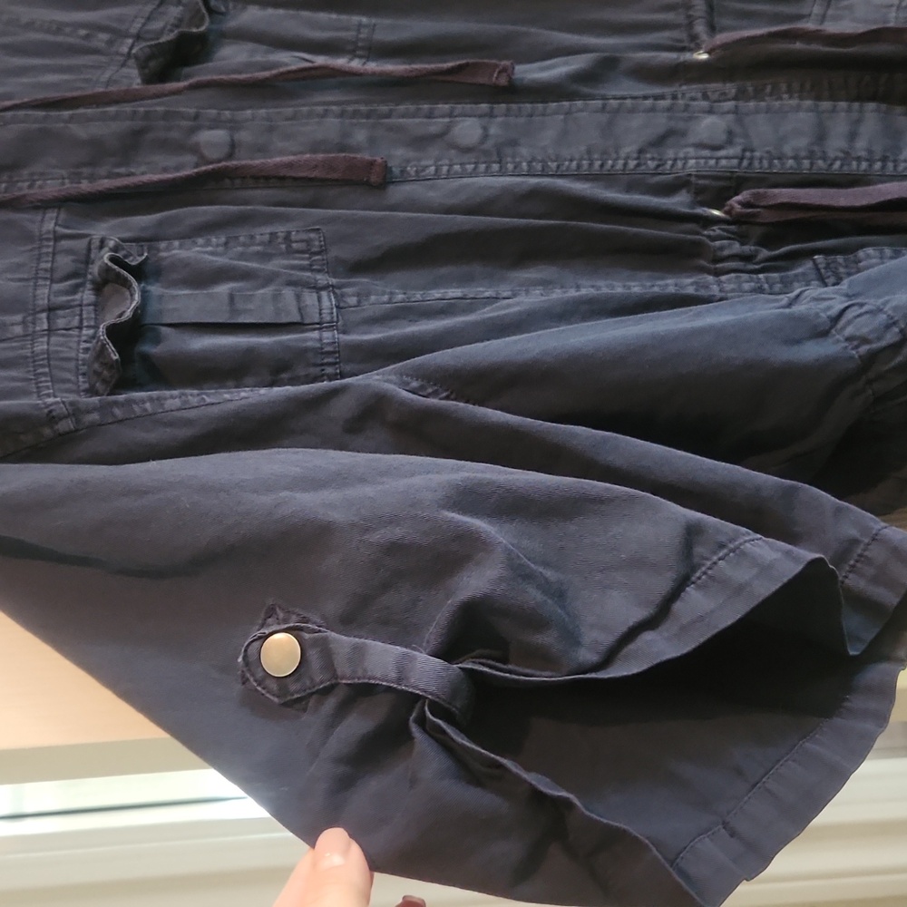 NWOT Torrid Sz 4 Navy Lightweight Shacket (Shirt Jacket) Layering Piece - Picture 4 of 10